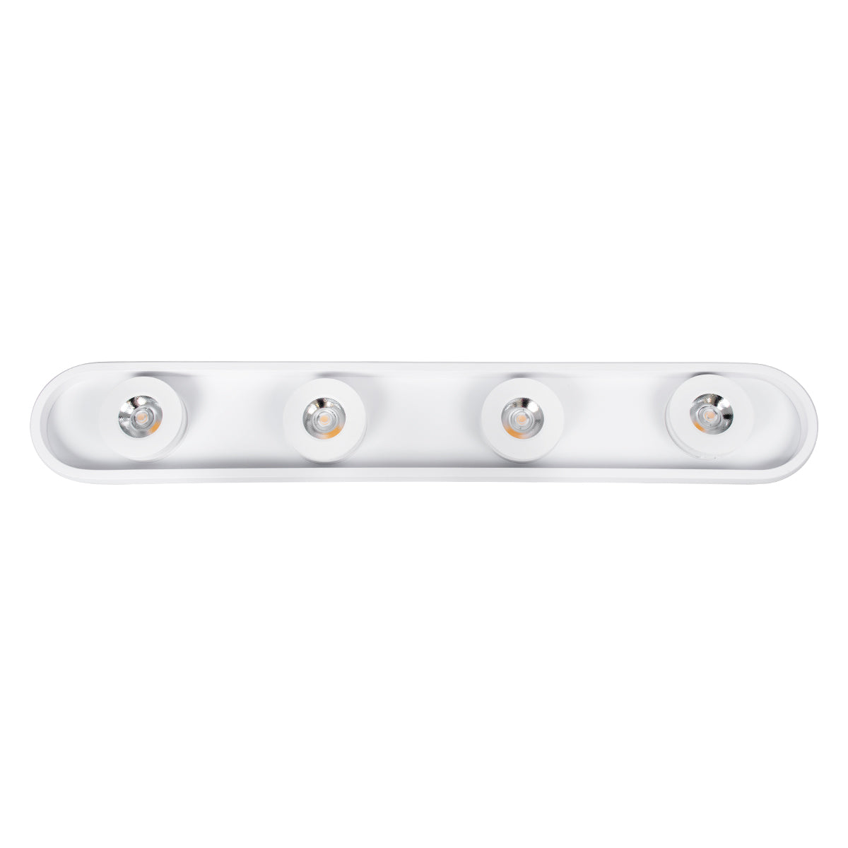 NESPO 61215 Φωτιστικό Οροφής Linear Design LED CCT με Κινούμενα Σποτ LED Spot Downlight 48W 5376lm 360° & 45° AC 220-240V - Εναλλαγή Φωτισμού μέσω Διακόπτη On/Off All In One Ψυχρό 6000k+Φυσικό 4500k+Θερμό 2700k Μ80 x Π13 x Υ6.5cm - Λευκό