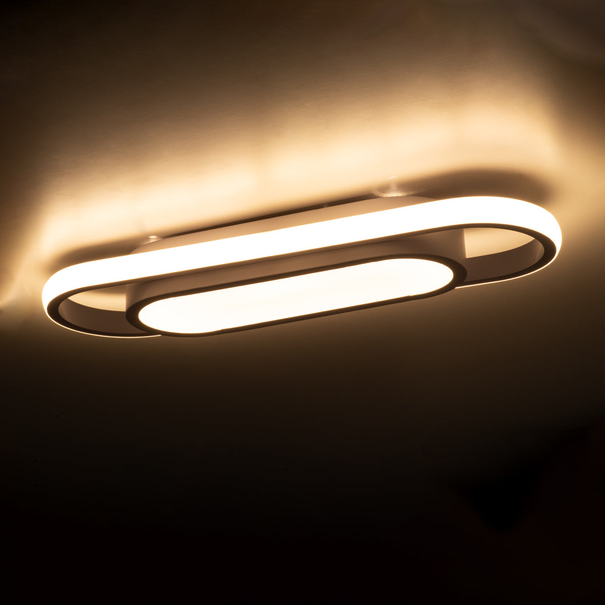 IGOR 61217 Φωτιστικό Οροφής Linear Design LED CCT 24W 2880lm 210° AC 220-240V - Εναλλαγή Φωτισμού μέσω Διακόπτη On/Off All In One Ψυχρό 6000k+Φυσικό 4500k+Θερμό 2700k Μ41 x Π13 x Υ4.5cm - Λευκό