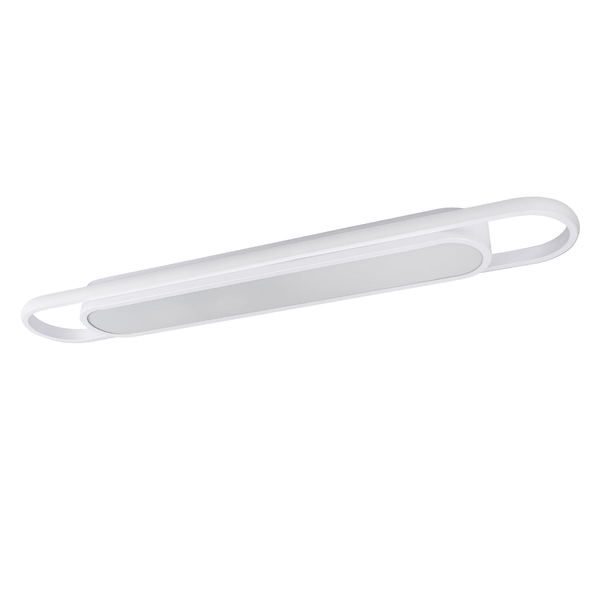 IGOR 61219 Modern LED Ceiling Light 48W 5760lm 210° AC 220-240V IP20 Adjustable White CCT with On/Off 2700K/4500K/6000K - Lumileds SMD Chip - Matte White - L81 x W13 x H4.5
