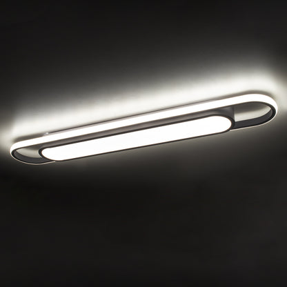 IGOR 61219 Modern LED Ceiling Light 48W 5760lm 210° AC 220-240V IP20 Adjustable White CCT with On/Off 2700K/4500K/6000K - Lumileds SMD Chip - Matte White - L81 x W13 x H4.5