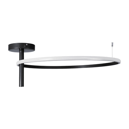 VERONA 61223 Μοντέρνο Φωτιστικό Οροφής LED 36W 4032lm 360° AC 220-240V IP20 Ρυθμιζόμενο Λευκό CCT με On/Off 2700K/4500K/6000K - Lumileds SMD Chip - Μαύρο Ματ - Μ60 x Π60 x Υ23