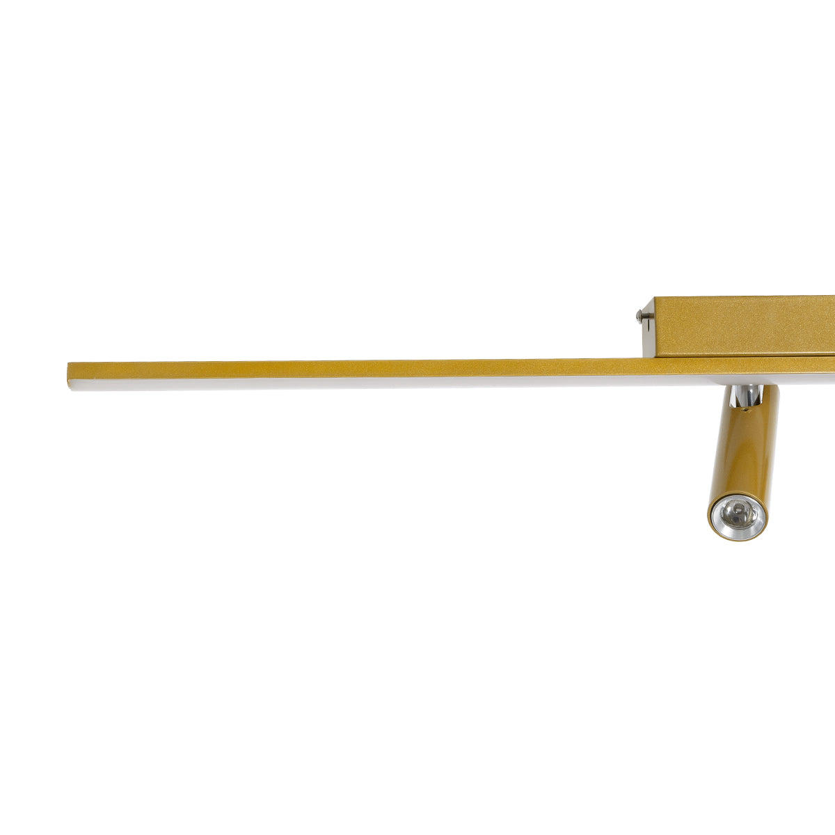 BARETTI 61228 Φωτιστικό Οροφής Linear Design LED CCT με Κινούμενα Σποτ LED Downlight 24W 2688lm 160° & 45° AC 220-240V IP20 - Εναλλαγή Φωτισμού μέσω Διακόπτη On/Off All In One Ψυχρό 6000k+Φυσικό 4500k+Θερμό 2700k - Μ80 x Π5.5 x Υ5 cm - Χρυσό