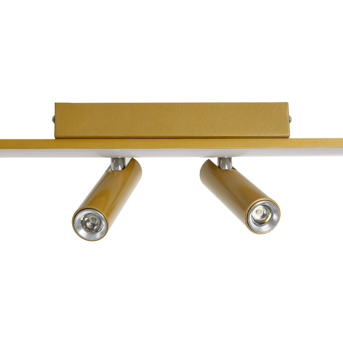 BARETTI 61228 Φωτιστικό Οροφής Linear Design LED CCT με Κινούμενα Σποτ LED Downlight 24W 2688lm 160° & 45° AC 220-240V IP20 - Εναλλαγή Φωτισμού μέσω Διακόπτη On/Off All In One Ψυχρό 6000k+Φυσικό 4500k+Θερμό 2700k - Μ80 x Π5.5 x Υ5 cm - Χρυσό