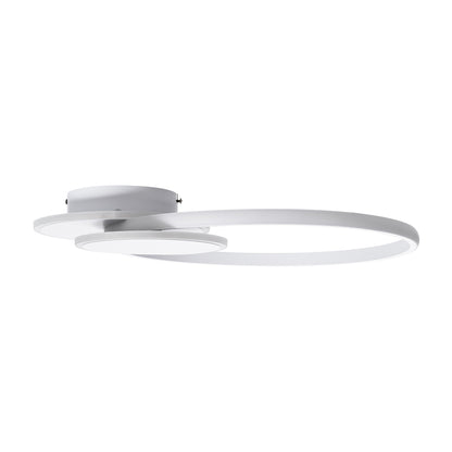 CIRCUO 61230 Μοντέρνο Φωτιστικό Οροφής LED 75W 8400lm 360° AC 220-240V IP20 Ρυθμιζόμενο Λευκό CCT με Χειριστήριο από 2700K έως 6000K Dimmable - Lumileds SMD Chip - Λευκό Ματ - Μ53 x Π42.5 x Υ9