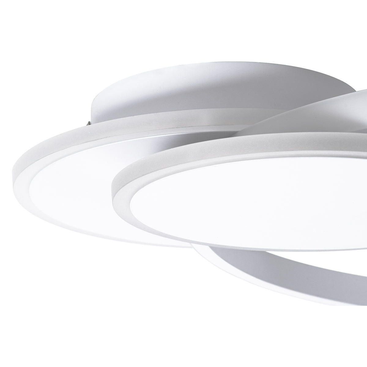 CIRCUO 61230 Μοντέρνο Φωτιστικό Οροφής LED 75W 8400lm 360° AC 220-240V IP20 Ρυθμιζόμενο Λευκό CCT με Χειριστήριο από 2700K έως 6000K Dimmable - Lumileds SMD Chip - Λευκό Ματ - Μ53 x Π42.5 x Υ9