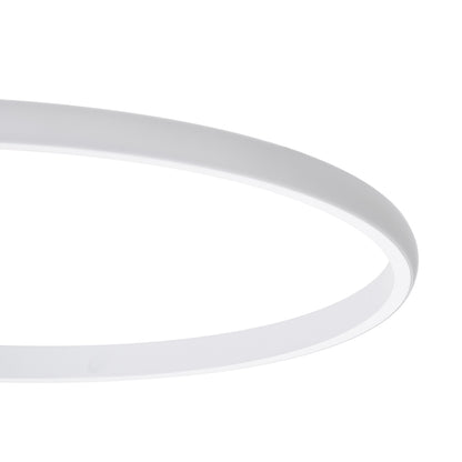 CIRCUO 61230 Μοντέρνο Φωτιστικό Οροφής LED 75W 8400lm 360° AC 220-240V IP20 Ρυθμιζόμενο Λευκό CCT με Χειριστήριο από 2700K έως 6000K Dimmable - Lumileds SMD Chip - Λευκό Ματ - Μ53 x Π42.5 x Υ9