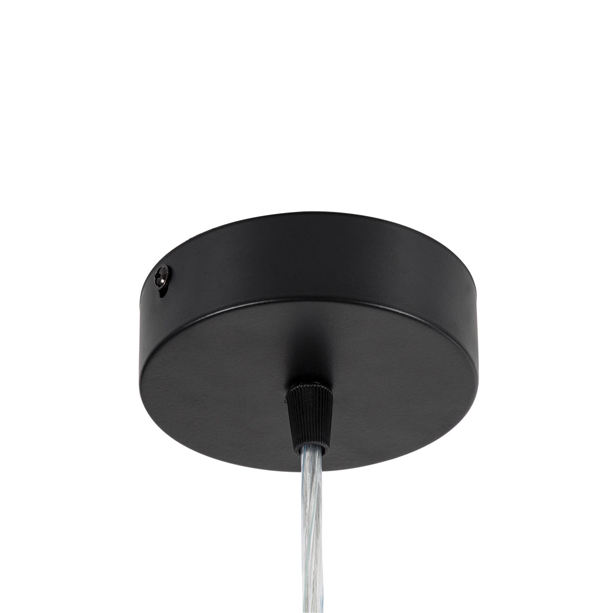 BARON 61254 Κρεμαστή Πλαφονιέρα Οροφής LED CCT 24W 2880lm 120° AC 220-240V - Εναλλαγή Φωτισμού μέσω Διακόπτη On/Off All In One Ψυχρό 6000k+Φυσικό 4500k+Θερμό 2700k Φ40 x Υ10cm - Μαύρο