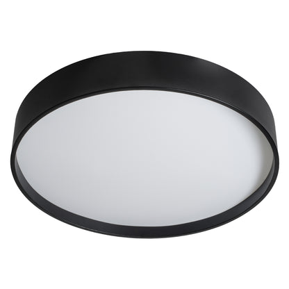 NARNIA 61259 Πλαφονιέρα Οροφής LED CCT 100W 11500lm 120° AC 220-240V - Εναλλαγή Φωτισμού μέσω Τηλεχειριστηρίου All In One Ψυχρό 6000k+Φυσικό 4500k+Θερμό 2700k Dimmable Φ60 x Υ10cm - Μαύρο
