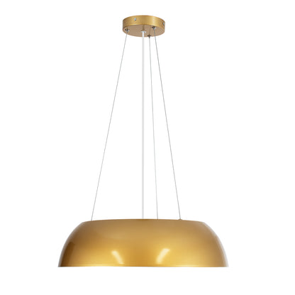 ANATOLIA 61268 Κρεμαστή Πλαφονιέρα Οροφής LED CCT 60W 6900lm 120° AC 220-240V - Εναλλαγή Φωτισμού μέσω Τηλεχειριστηρίου All In One Ψυχρό 6000k+Φυσικό 4500k+Θερμό 2700k Dimmable Φ43cm - Χρυσό