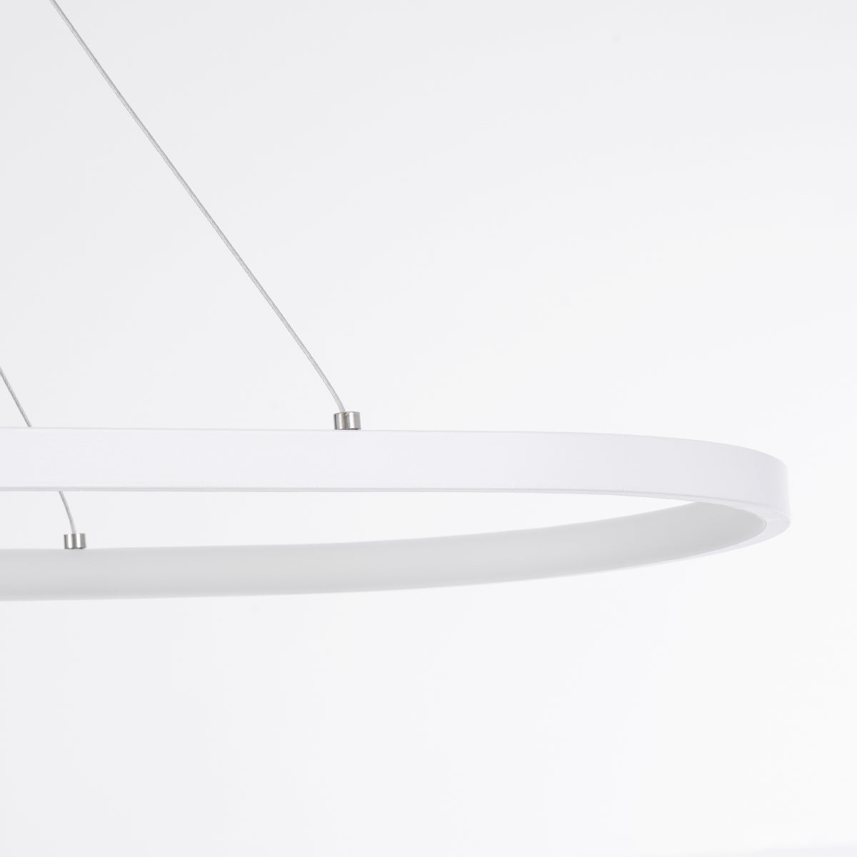 BOLIVAR 61272 Μοντέρνο Κρεμαστό Φωτιστικό Οροφής LED 54W 6210lm 360° AC 220-240V IP20 Ρυθμιζόμενο Λευκό CCT με Χειριστήριο από 2700K έως 6000K Dimmable - Lumileds SMD Chip - Λευκό Ματ - Μ120 x Π30 x Υ2