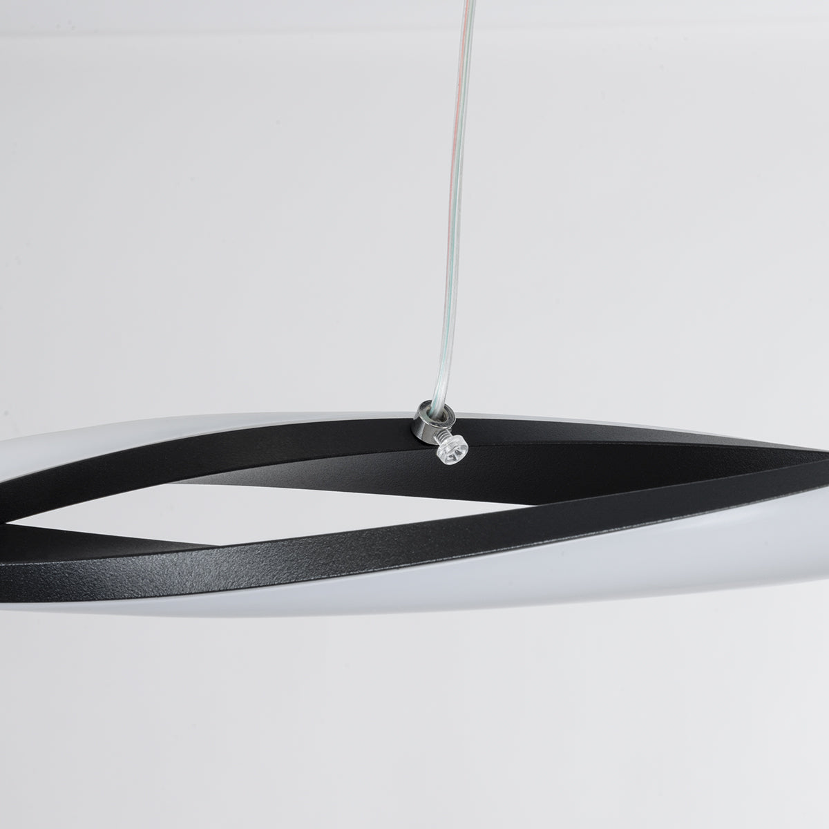 MORALES 61275 Κρεμαστό Φωτιστικό Οροφής Design LED CCT 54W 6048lm 200° AC 220-240V - Εναλλαγή Φωτισμού μέσω Τηλεχειριστηρίου All In One Ψυχρό 6000k+Φυσικό 4500k+Θερμό 2700k Dimmable Μ90 x Π14 x Υ14cm - Μαύρο