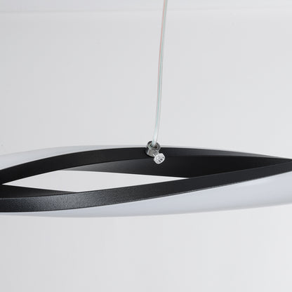 MORALES 61275 Κρεμαστό Φωτιστικό Οροφής Design LED CCT 54W 6048lm 200° AC 220-240V - Εναλλαγή Φωτισμού μέσω Τηλεχειριστηρίου All In One Ψυχρό 6000k+Φυσικό 4500k+Θερμό 2700k Dimmable Μ90 x Π14 x Υ14cm - Μαύρο