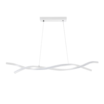 MORALES 61276 Κρεμαστό Φωτιστικό Οροφής Design LED CCT 54W 6048lm 200° AC 220-240V - Εναλλαγή Φωτισμού μέσω Τηλεχειριστηρίου All In One Ψυχρό 6000k+Φυσικό 4500k+Θερμό 2700k Dimmable Μ90 x Π14 x Υ14cm - Λευκό