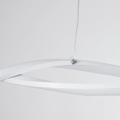 MORALES 61276 Κρεμαστό Φωτιστικό Οροφής Design LED CCT 54W 6048lm 200° AC 220-240V - Εναλλαγή Φωτισμού μέσω Τηλεχειριστηρίου All In One Ψυχρό 6000k+Φυσικό 4500k+Θερμό 2700k Dimmable Μ90 x Π14 x Υ14cm - Λευκό