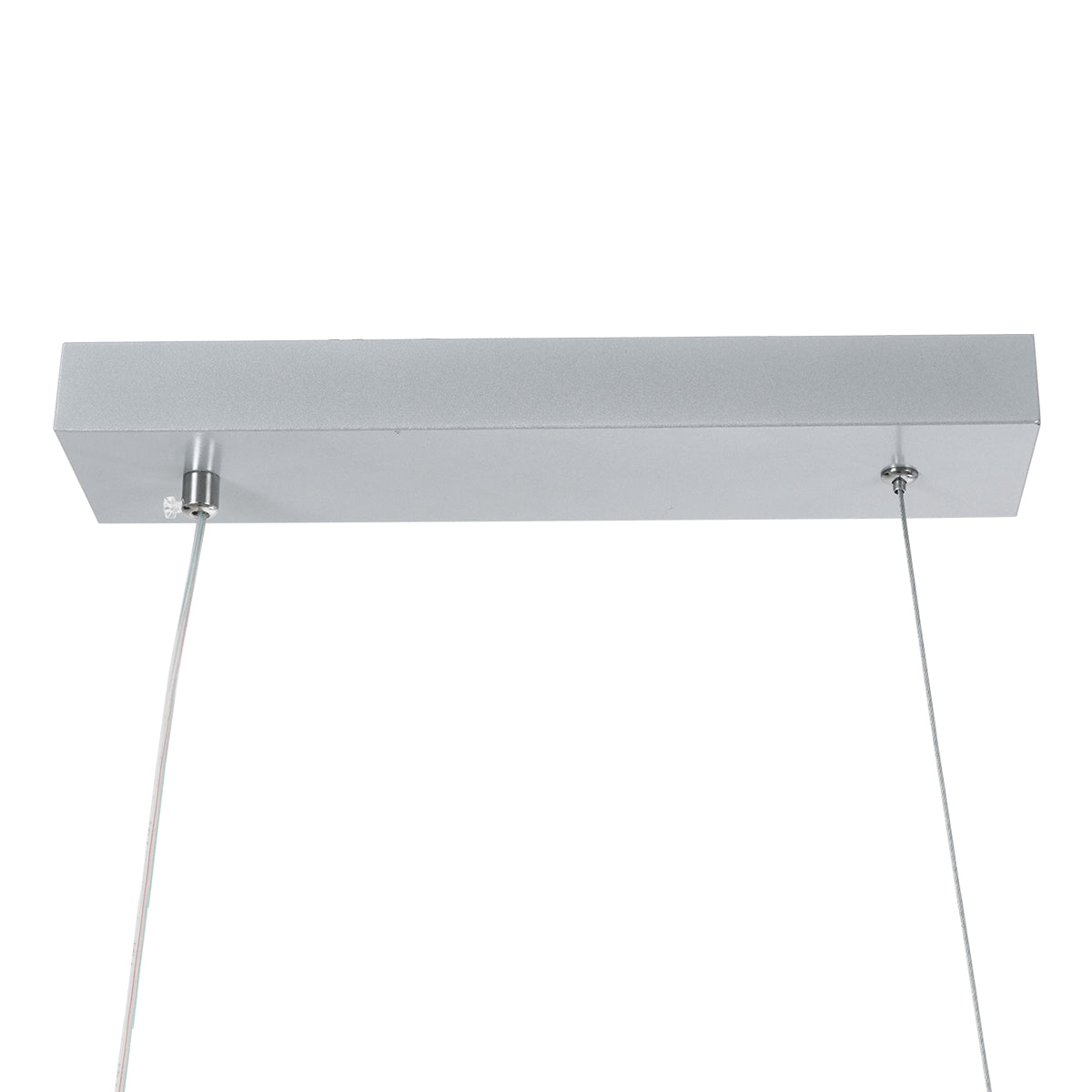 MORALES 61277 Modern LED Pendant Ceiling Light 54W 6048lm 300° AC 220-240V IP20 Adjustable White CCT with Remote Control from 2700K to 6000K Dimmable - Lumileds SMD Chip - Brushed Nickel - L90 x W14 x H14
