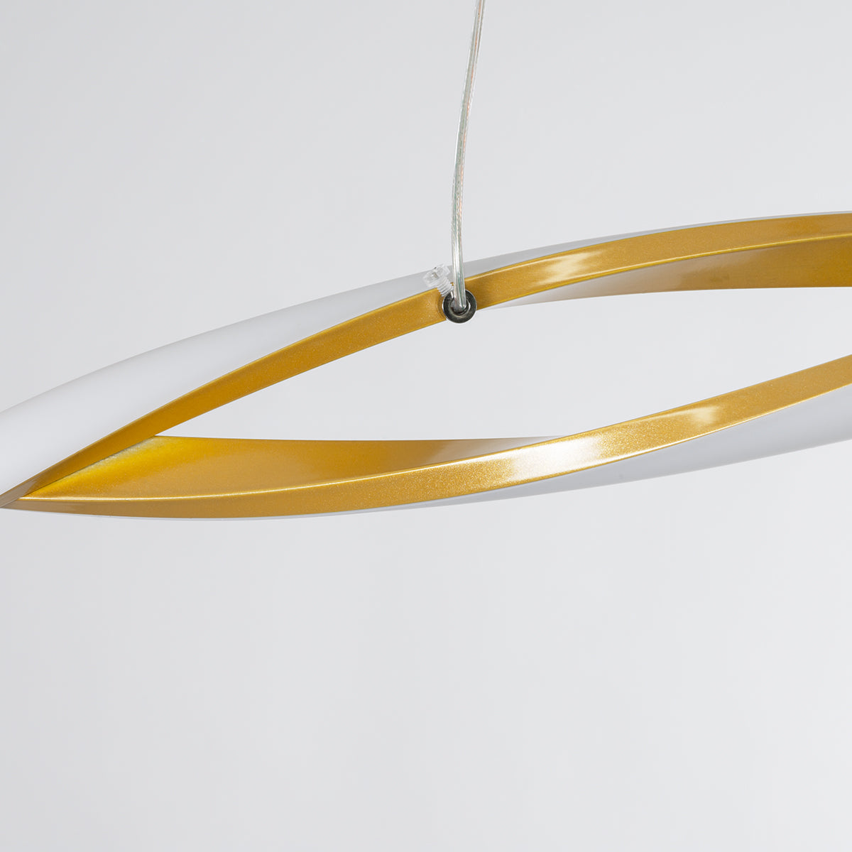 MORALES 61278 Κρεμαστό Φωτιστικό Οροφής Design LED CCT 54W 6048lm 200° AC 220-240V - Εναλλαγή Φωτισμού μέσω Τηλεχειριστηρίου All In One Ψυχρό 6000k+Φυσικό 4500k+Θερμό 2700k Dimmable Μ90 x Π14 x Υ14cm - Χρυσό Πλατίνα