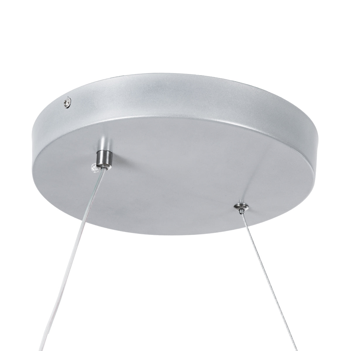 SPIRALE 61285 Κρεμαστό Φωτιστικό Οροφής Design LED CCT 75W 8400lm 300° AC 220-240V - Εναλλαγή Φωτισμού μέσω Τηλεχειριστηρίου All In One Ψυχρό 6000k+Φυσικό 4500k+Θερμό 2700k Dimmable Μ72 x Π25 x Υ30cm - Νίκελ Ασημί Βούρτσας