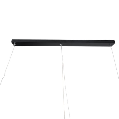 TEREZA 61288 Modern LED Ceiling Pendant Lamp 67W 7504lm 300° AC 220-240V IP20 Adjustable White CCT with Remote Control from 2700K to 6000K Dimmable - Lumileds SMD Chip - Matte Black - L110 x W4.5 x H34