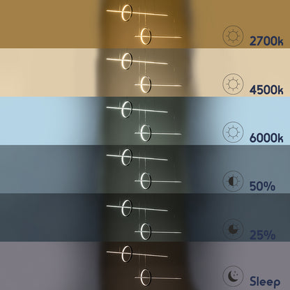 LINEARE 61290 Μοντέρνο Κρεμαστό Φωτιστικό Οροφής LED 67W 7504lm 300° AC 220-240V IP20 Ρυθμιζόμενο Λευκό CCT με Χειριστήριο από 2700K έως 6000K Dimmable - Lumileds SMD Chip - Μαύρο Ματ - Μ130 x Π25 x Υ60