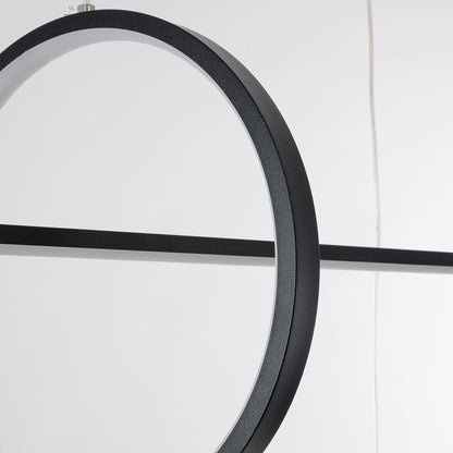 LINEARE 61290 Μοντέρνο Κρεμαστό Φωτιστικό Οροφής LED 67W 7504lm 300° AC 220-240V IP20 Ρυθμιζόμενο Λευκό CCT με Χειριστήριο από 2700K έως 6000K Dimmable - Lumileds SMD Chip - Μαύρο Ματ - Μ130 x Π25 x Υ60