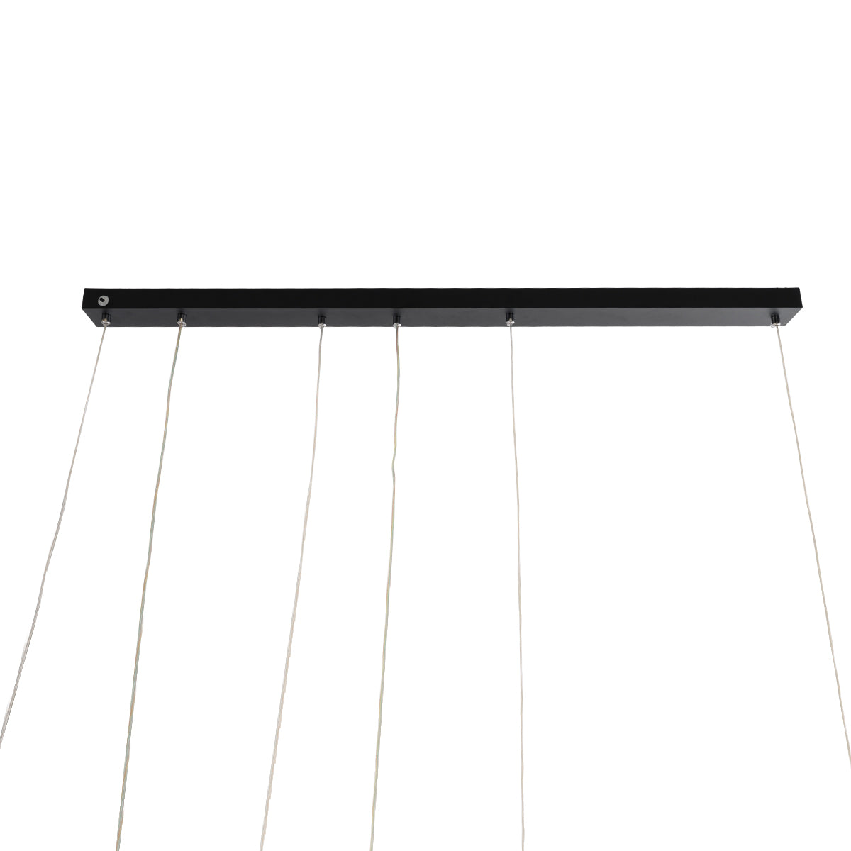 LINEARE 61290 Μοντέρνο Κρεμαστό Φωτιστικό Οροφής LED 67W 7504lm 300° AC 220-240V IP20 Ρυθμιζόμενο Λευκό CCT με Χειριστήριο από 2700K έως 6000K Dimmable - Lumileds SMD Chip - Μαύρο Ματ - Μ130 x Π25 x Υ60
