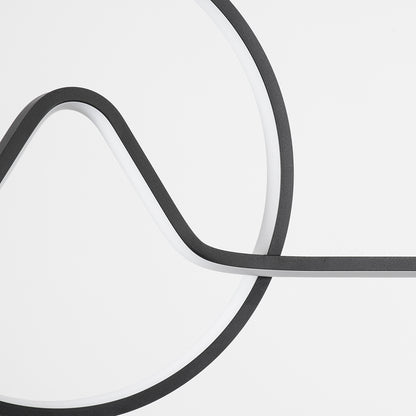 WINDY 61292 Κρεμαστό Φωτιστικό Οροφής Design LED CCT 67W 7504lm 300° AC 220-240V - Εναλλαγή Φωτισμού μέσω Τηλεχειριστηρίου All In One Ψυχρό 6000k+Φυσικό 4500k+Θερμό 2700k Dimmable Μ120 x Π4 x Υ30cm - Μαύρο