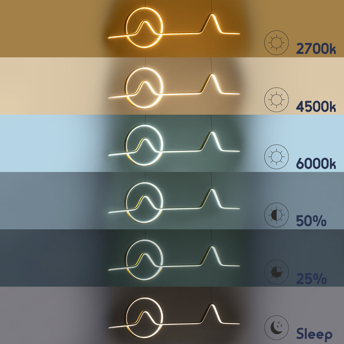 WINDY 61292 Κρεμαστό Φωτιστικό Οροφής Design LED CCT 67W 7504lm 300° AC 220-240V - Εναλλαγή Φωτισμού μέσω Τηλεχειριστηρίου All In One Ψυχρό 6000k+Φυσικό 4500k+Θερμό 2700k Dimmable Μ120 x Π4 x Υ30cm - Μαύρο