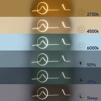 WINDY 61292 Κρεμαστό Φωτιστικό Οροφής Design LED CCT 67W 7504lm 300° AC 220-240V - Εναλλαγή Φωτισμού μέσω Τηλεχειριστηρίου All In One Ψυχρό 6000k+Φυσικό 4500k+Θερμό 2700k Dimmable Μ120 x Π4 x Υ30cm - Μαύρο