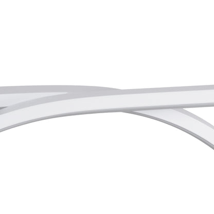 ROME 61295 Μοντέρνο Κρεμαστό Φωτιστικό Οροφής LED 24W 2640lm 200° AC 220-240V IP20 Ρυθμιζόμενο Λευκό CCT με On/Off 2700K/4500K/6000K - Lumileds SMD Chip - Λευκό Ματ - Μ65.5 x Π4 x Υ33