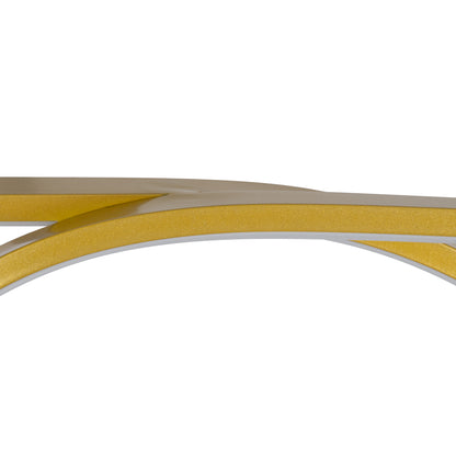 ROME 61297 Μοντέρνο Κρεμαστό Φωτιστικό Οροφής LED 24W 2640lm 200° AC 220-240V IP20 Ρυθμιζόμενο Λευκό CCT με On/Off 2700K/4500K/6000K - Lumileds SMD Chip - Χρυσό Βούρτσας - Μ65.5 x Π4 x Υ33