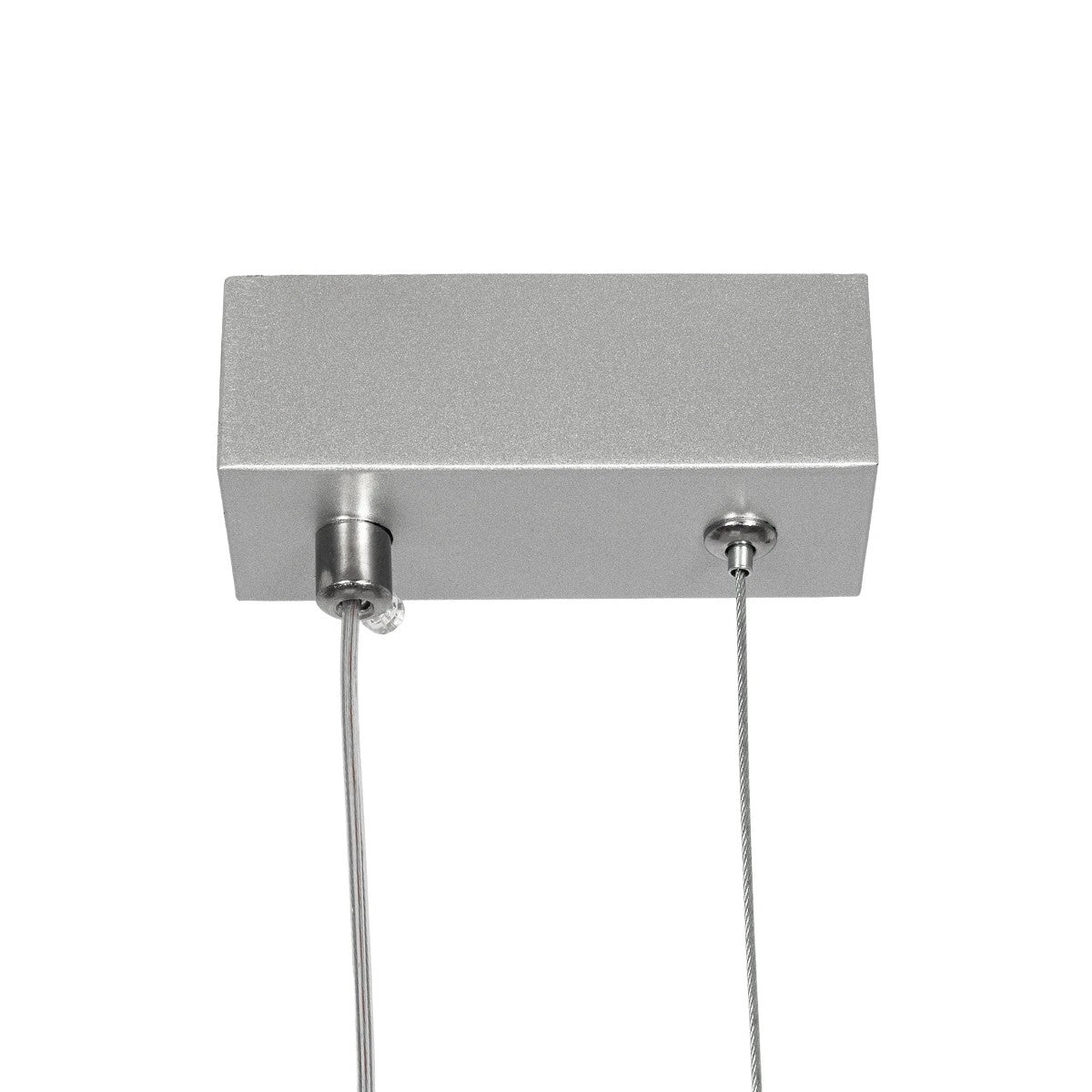 DEROBA 61300 Μοντέρνο Κρεμαστό Φωτιστικό Οροφής LED 12W 1320lm 360° AC 220-240V IP20 Ρυθμιζόμενο Λευκό CCT με On/Off 2700K/4500K/6000K - Lumileds SMD Chip - Νίκελ Βούρτσας - Μ16 x Π1.6 x Υ25.5