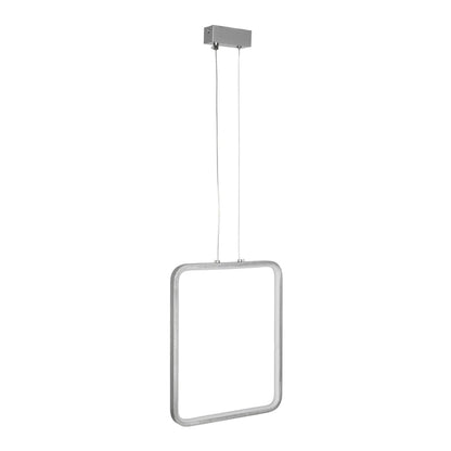 NEROBA 61304 Μοντέρνο Κρεμαστό Φωτιστικό Οροφής LED 18W 1980lm 360° AC 220-240V IP20 Ρυθμιζόμενο Λευκό CCT με On/Off 2700K/4500K/6000K - Lumileds SMD Chip - Νίκελ Βούρτσας - Μ29 x Π2 x Υ36