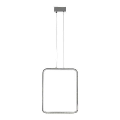 NEROBA 61304 Μοντέρνο Κρεμαστό Φωτιστικό Οροφής LED 18W 1980lm 360° AC 220-240V IP20 Ρυθμιζόμενο Λευκό CCT με On/Off 2700K/4500K/6000K - Lumileds SMD Chip - Νίκελ Βούρτσας - Μ29 x Π2 x Υ36