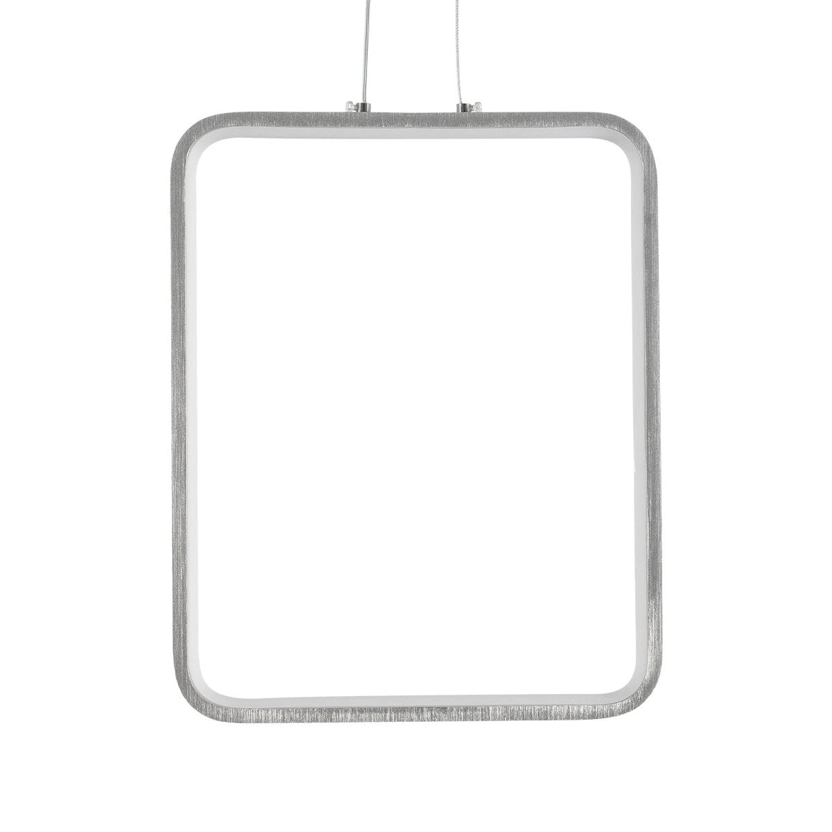 NEROBA 61304 Μοντέρνο Κρεμαστό Φωτιστικό Οροφής LED 18W 1980lm 360° AC 220-240V IP20 Ρυθμιζόμενο Λευκό CCT με On/Off 2700K/4500K/6000K - Lumileds SMD Chip - Νίκελ Βούρτσας - Μ29 x Π2 x Υ36