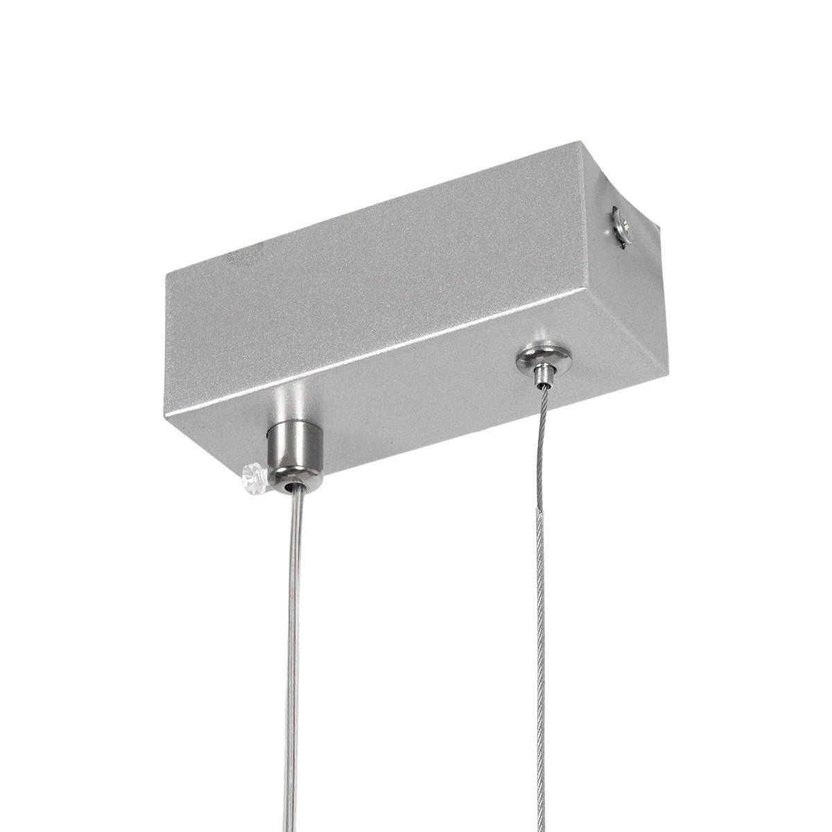 NEROBA 61304 Μοντέρνο Κρεμαστό Φωτιστικό Οροφής LED 18W 1980lm 360° AC 220-240V IP20 Ρυθμιζόμενο Λευκό CCT με On/Off 2700K/4500K/6000K - Lumileds SMD Chip - Νίκελ Βούρτσας - Μ29 x Π2 x Υ36