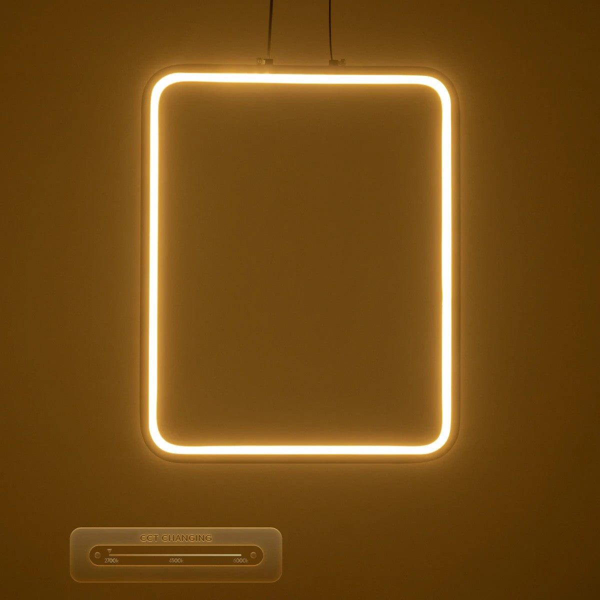 NEROBA 61304 Μοντέρνο Κρεμαστό Φωτιστικό Οροφής LED 18W 1980lm 360° AC 220-240V IP20 Ρυθμιζόμενο Λευκό CCT με On/Off 2700K/4500K/6000K - Lumileds SMD Chip - Νίκελ Βούρτσας - Μ29 x Π2 x Υ36