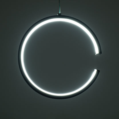 CEROBA 61306 Κρεμαστό Φωτιστικό Οροφής Linear Design LED CCT 12W 1320lm 360° AC 220-240V - Εναλλαγή Φωτισμού μέσω Διακόπτη On/Off All In One Ψυχρό 6000k+Φυσικό 4500k+Θερμό 2700k Φ22 x Π2cm - Μαύρο