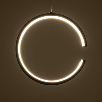 CEROBA 61306 Κρεμαστό Φωτιστικό Οροφής Linear Design LED CCT 12W 1320lm 360° AC 220-240V - Εναλλαγή Φωτισμού μέσω Διακόπτη On/Off All In One Ψυχρό 6000k+Φυσικό 4500k+Θερμό 2700k Φ22 x Π2cm - Μαύρο