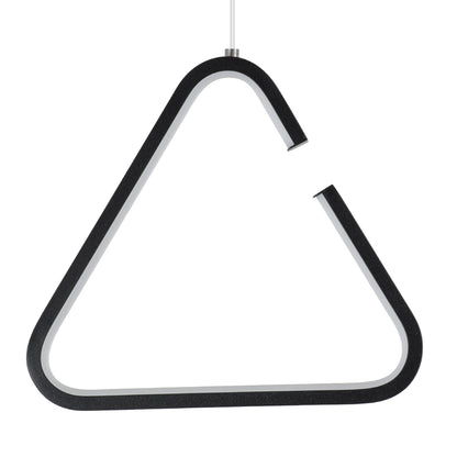 CEROBA 61307 Κρεμαστό Φωτιστικό Οροφής Linear Design LED CCT 12W 1320lm 360° AC 220-240V - Εναλλαγή Φωτισμού μέσω Διακόπτη On/Off All In One Ψυχρό 6000k+Φυσικό 4500k+Θερμό 2700k Μ22 x Π2 x Υ22cm - Μαύρο