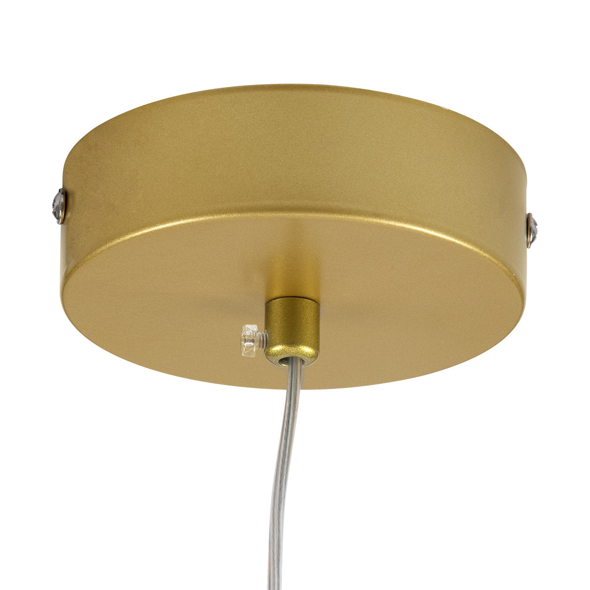 TEARS 61310 Κρεμαστό Φωτιστικό Οροφής Design LED CCT 3W 330lm 180° AC 220-240V - Εναλλαγή Φωτισμού μέσω Διακόπτη On/Off All In One Ψυχρό 6000k+Φυσικό 4500k+Θερμό 2700k Φ3.2 x Υ51.5cm - Χρυσό Βούρτσας