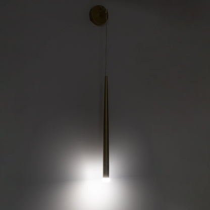 TEARS 61315 Φωτιστικό Τοίχου - Απλίκα Design LED CCT 3W 330lm 180° AC 220-240V - Εναλλαγή Φωτισμού μέσω Διακόπτη On/Off All In One Ψυχρό 6000k+Φυσικό 4500k+Θερμό 2700k Φ3.2 x Υ51.5cm - Μαύρο