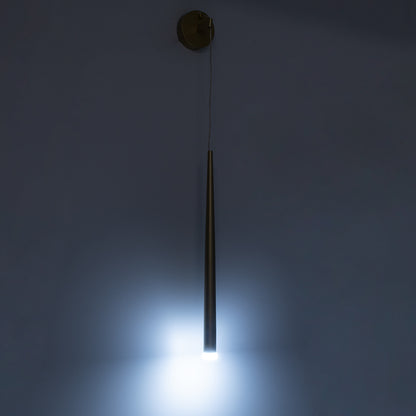 TEARS 61315 Φωτιστικό Τοίχου - Απλίκα Design LED CCT 3W 330lm 180° AC 220-240V - Εναλλαγή Φωτισμού μέσω Διακόπτη On/Off All In One Ψυχρό 6000k+Φυσικό 4500k+Θερμό 2700k Φ3.2 x Υ51.5cm - Μαύρο