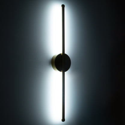 DIADEM 61329 Μοντέρνο Φωτιστικό Τοίχου - Απλίκα LED 9W 1080lm 120° AC 220-240V IP20 Ρυθμιζόμενο Λευκό CCT με On/Off 2700K/4500K/6000K - Lumileds SMD Chip - Μαύρο Ματ - Μ10 x Π4 x Υ60