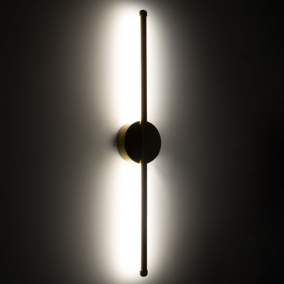 DIADEM 61330 Φωτιστικό Τοίχου - Απλίκα Design LED CCT 9W 1080lm 120° AC 220-240V - Εναλλαγή Φωτισμού μέσω Διακόπτη On/Off All In One Ψυχρό 6000k+Φυσικό 4500k+Θερμό 2700k Μ10 x Π4 x Υ60cm - Χρυσό