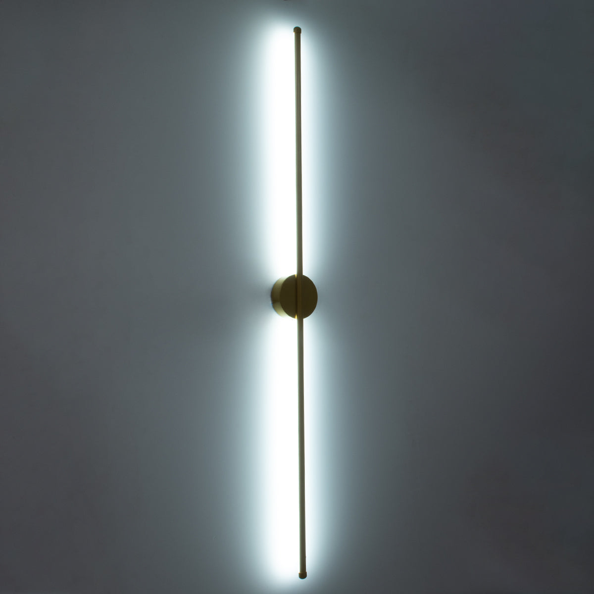 DIADEM 61334 Μοντέρνο Φωτιστικό Τοίχου - Απλίκα LED 18W 2160lm 120° AC 220-240V IP20 Ρυθμιζόμενο Λευκό CCT με On/Off 2700K/4500K/6000K - Lumileds SMD Chip - Χρυσό Βούρτσας - Μ10 x Π4 x Υ120