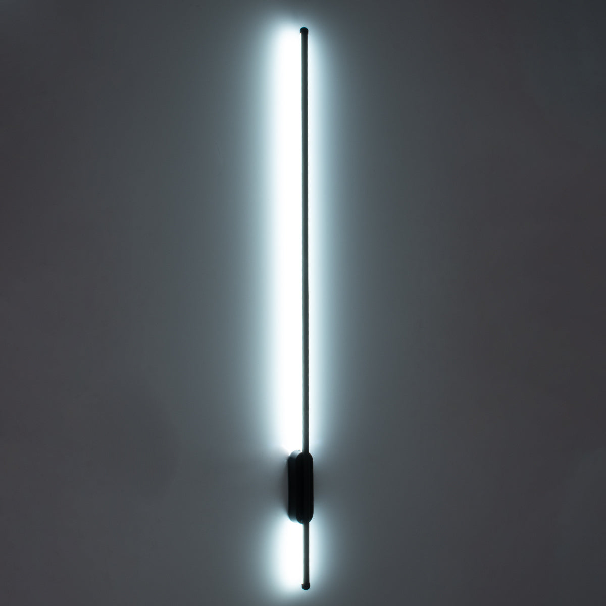 HARLEM 61335 Φωτιστικό Τοίχου - Απλίκα Design LED CCT 18W 2160lm 120° AC 220-240V - Εναλλαγή Φωτισμού μέσω Διακόπτη On/Off All In One Ψυχρό 6000k+Φυσικό 4500k+Θερμό 2700k Μ5 x Π4 x Υ120cm - Μαύρο