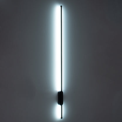 HARLEM 61335 Φωτιστικό Τοίχου - Απλίκα Design LED CCT 18W 2160lm 120° AC 220-240V - Εναλλαγή Φωτισμού μέσω Διακόπτη On/Off All In One Ψυχρό 6000k+Φυσικό 4500k+Θερμό 2700k Μ5 x Π4 x Υ120cm - Μαύρο