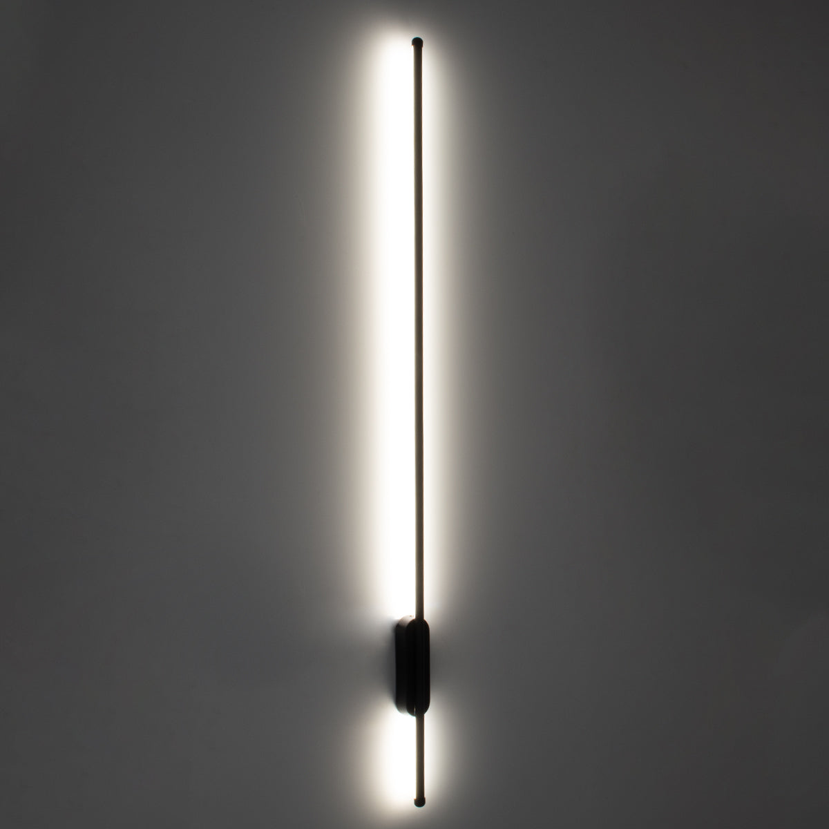 HARLEM 61335 Φωτιστικό Τοίχου - Απλίκα Design LED CCT 18W 2160lm 120° AC 220-240V - Εναλλαγή Φωτισμού μέσω Διακόπτη On/Off All In One Ψυχρό 6000k+Φυσικό 4500k+Θερμό 2700k Μ5 x Π4 x Υ120cm - Μαύρο