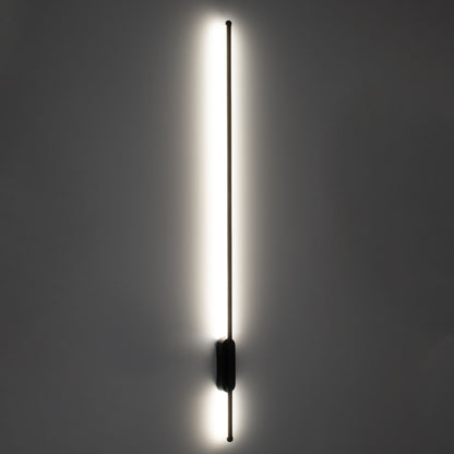 HARLEM 61335 Φωτιστικό Τοίχου - Απλίκα Design LED CCT 18W 2160lm 120° AC 220-240V - Εναλλαγή Φωτισμού μέσω Διακόπτη On/Off All In One Ψυχρό 6000k+Φυσικό 4500k+Θερμό 2700k Μ5 x Π4 x Υ120cm - Μαύρο