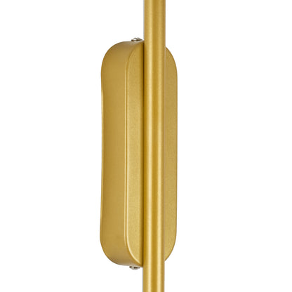 HARLEM 61336 Modern Wall Light - LED Wall Sconce 18W 2160lm 120° AC 220-240V IP20 Adjustable White CCT with On/Off 2700K/4500K/6000K - Lumileds SMD Chip - Brushed Gold - D5 x W4 x H120